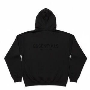 Essentials Fear of God Black Hoodie for Men’s and Women’s